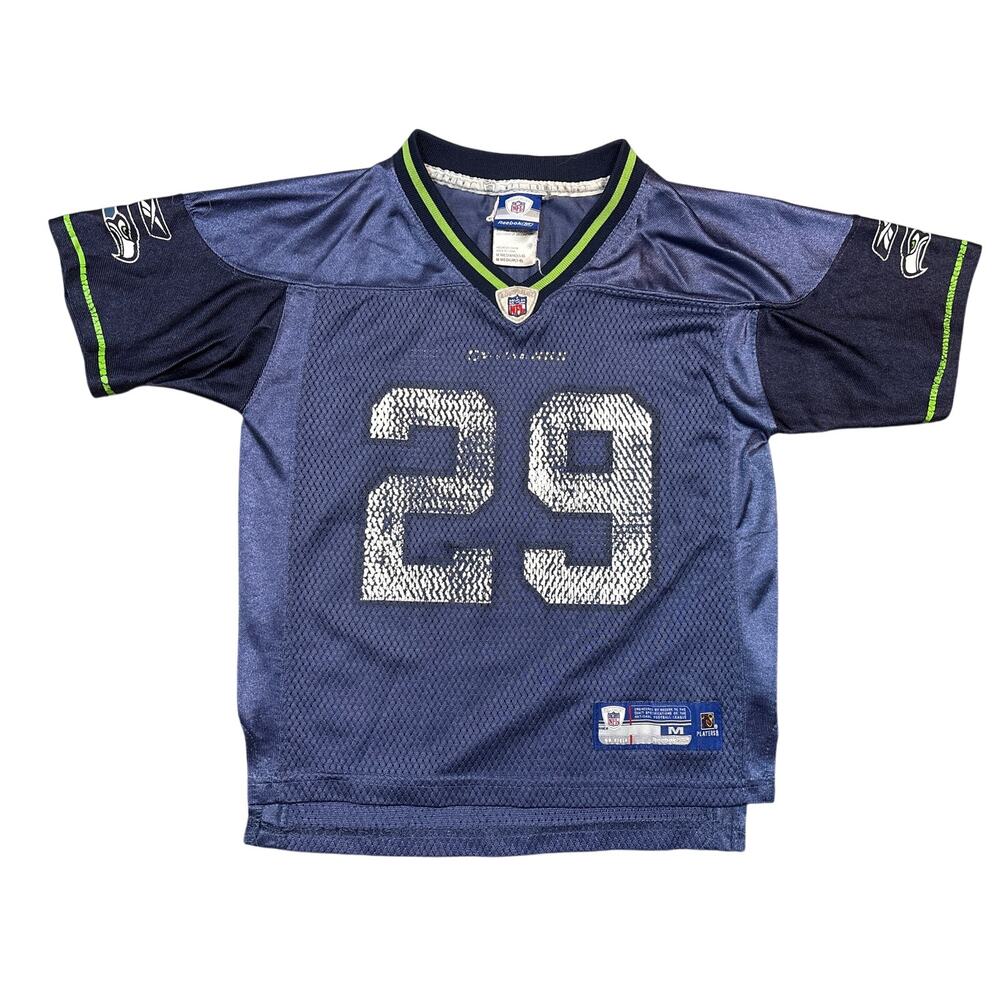 NFL Reebok Earl Thomas 29 Seattle Seahawks Youth Medium 5-6 Jersey